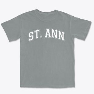 Saint Ann Catholic School Varsity Arch Premium Heavyweight T-shirt