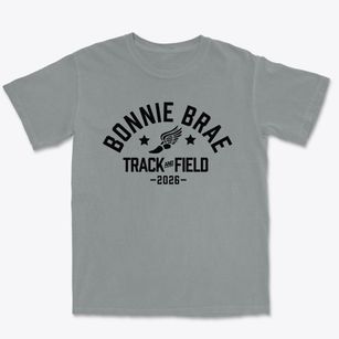 Bonnie Brae Elementary School Track and Field Premium Heavyweight T-shirt