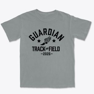 Guardian Christian Academy Track and Field Premium Heavyweight T-shirt