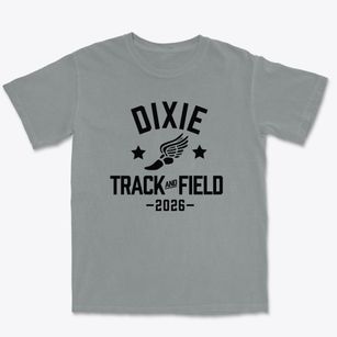 Dixie Elementary School Track and Field Premium Heavyweight T-shirt