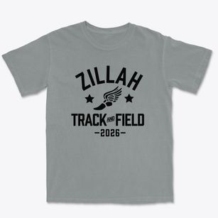 Zillah High School Track and Field Premium Heavyweight T-shirt