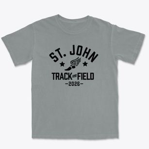 Saint John Lutheran School Track and Field Premium Heavyweight T-shirt