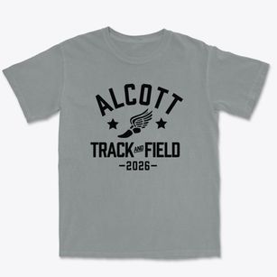 Alcott Elementary School Track and Field Premium Heavyweight T-shirt