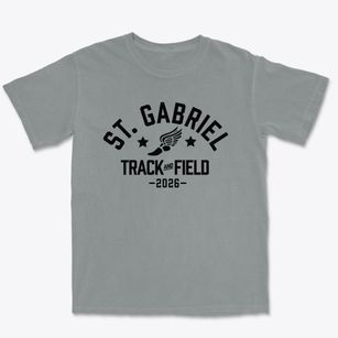 Saint Gabriel School Track and Field Premium Heavyweight T-shirt