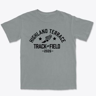 Highland Terrace Elementary School Track and Field Premium Heavyweight T-shirt