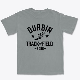 Durbin Elementary School Track and Field Premium Heavyweight T-shirt