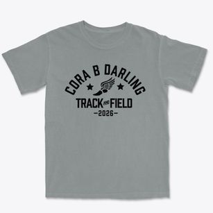 Cora B Darling Elementary School Track and Field Premium Heavyweight T-shirt