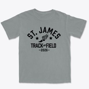 Saint James School Track and Field Premium Heavyweight T-shirt