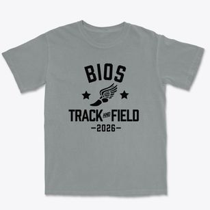 Bios Christian Academy Track and Field Premium Heavyweight T-shirt