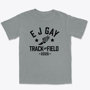 E J Gay Middle School Track and Field Premium Heavyweight T-shirt