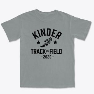 Kinder High School Track and Field Premium Heavyweight T-shirt