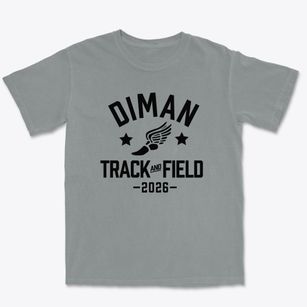 Diman Rvt High School Track and Field Premium Heavyweight T-shirt