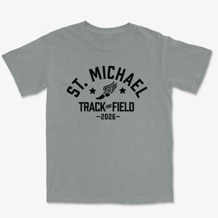 Saint Michael School Track and Field Premium Heavyweight T-shirt