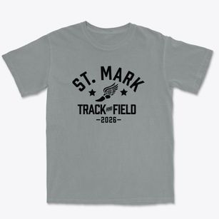Saint Mark Elementary School Track and Field Premium Heavyweight T-shirt