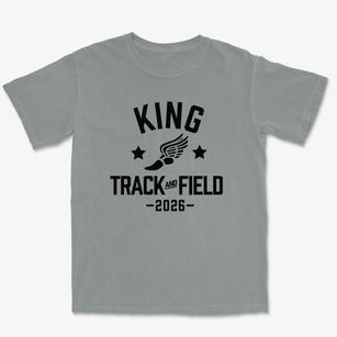 Martin Luther King Middle School Track and Field Premium Heavyweight T-shirt