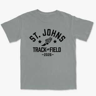 Saint Johns Lutheran School Track and Field Premium Heavyweight T-shirt
