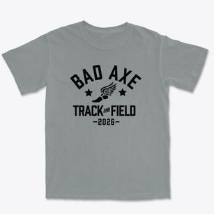 Bad Axe Junior High School Track and Field Premium Heavyweight T-shirt