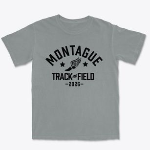 Montague High School Track and Field Premium Heavyweight T-shirt