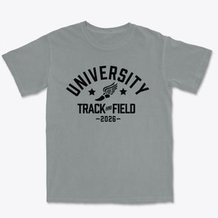 University Academy High School Track and Field Premium Heavyweight T-shirt