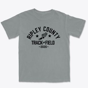 Ripley County R4 School Track and Field Premium Heavyweight T-shirt
