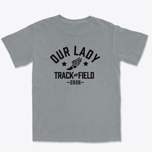 Our Lady Star Of The Sea School Track and Field Premium Heavyweight T-shirt