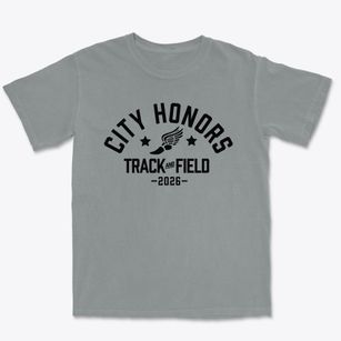 City Honors School Track and Field Premium Heavyweight T-shirt