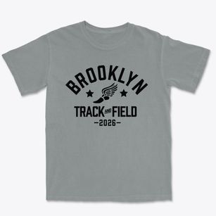 Brooklyn Community Arts & Media Track and Field Premium Heavyweight T-shirt