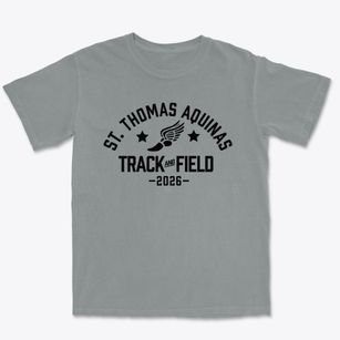 Saint Thomas Aquinas School Track and Field Premium Heavyweight T-shirt