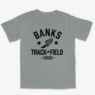 Banks Junior High School Track and Field Premium Heavyweight T-shirt
