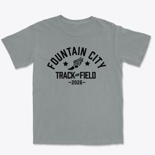 Fountain City Elementary School Track and Field Premium Heavyweight T-shirt