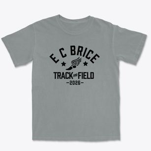 E C Brice Elementary School Track and Field Premium Heavyweight T-shirt