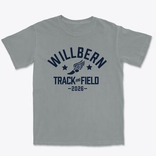 Willbern Elementary School Track and Field Premium Heavyweight T-shirt