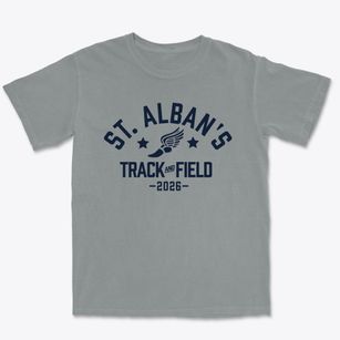 Saint Alban's Episcopal Day School Track and Field Premium Heavyweight T-shirt
