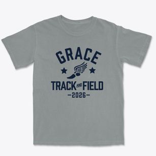 Grace Christian Elementary/middle School Track and Field Premium Heavyweight T-shirt