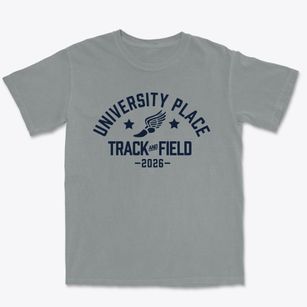 University Place Elementary School Track and Field Premium Heavyweight T-shirt