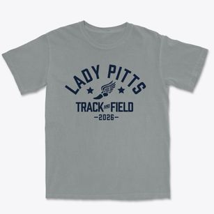 Lady Pitts School Track and Field Premium Heavyweight T-shirt