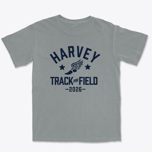 Harvey Elementary School Track and Field Premium Heavyweight T-shirt