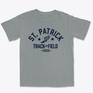 Saint Patrick School Track and Field Premium Heavyweight T-shirt