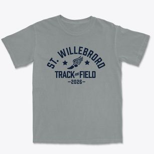 St Willebrord Parish Track and Field Premium Heavyweight T-shirt