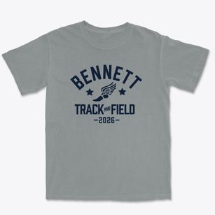 Bennett Middle School Track and Field Premium Heavyweight T-shirt