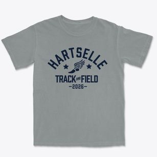 Hartselle Junior High School Track and Field Premium Heavyweight T-shirt