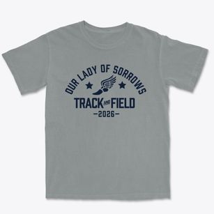 Our Lady Of Sorrows School Track and Field Premium Heavyweight T-shirt
