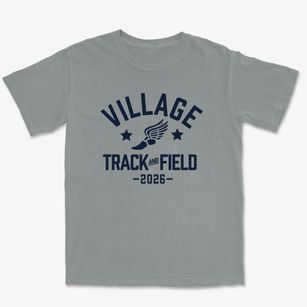 Village Elementary School Track and Field Premium Heavyweight T-shirt