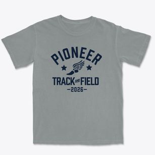 Pioneer Elementary School Track and Field Premium Heavyweight T-shirt
