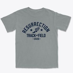 Resurrection Parish Track and Field Premium Heavyweight T-shirt