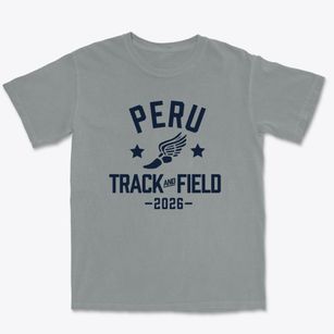 Peru Junior High School Track and Field Premium Heavyweight T-shirt
