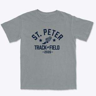 Saint Peter The Apostle Catholic School Track and Field Premium Heavyweight T-shirt