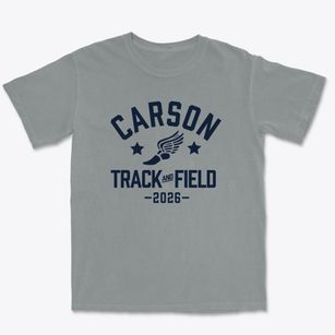 Carson Junior High School Track and Field Premium Heavyweight T-shirt