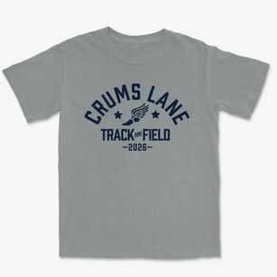Crums Lane Elementary School Track and Field Premium Heavyweight T-shirt