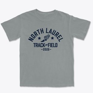 North Laurel High School Track and Field Premium Heavyweight T-shirt